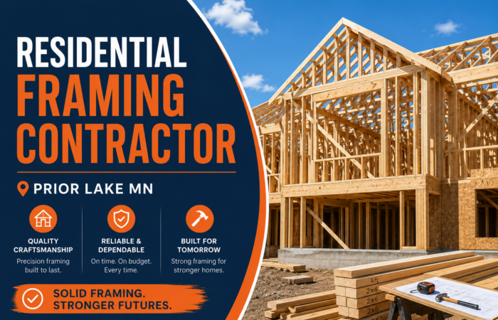 Residential Framing Contractor Prior Lake MN